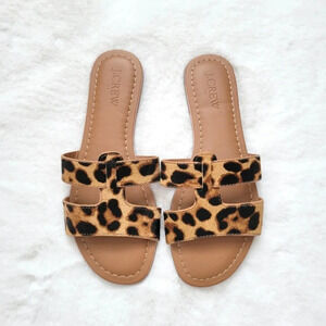 J.Crew leopard print sandals size 5